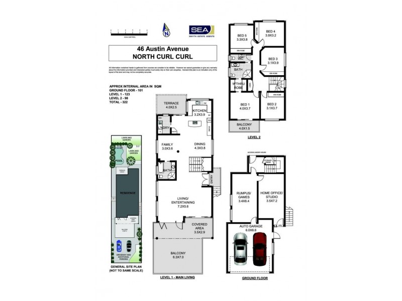 46 Austin Avenue, North Curl Curl NSW 2099 Floorplan