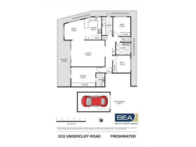 5/32 Undercliff Road, Freshwater NSW 2096 Floorplan