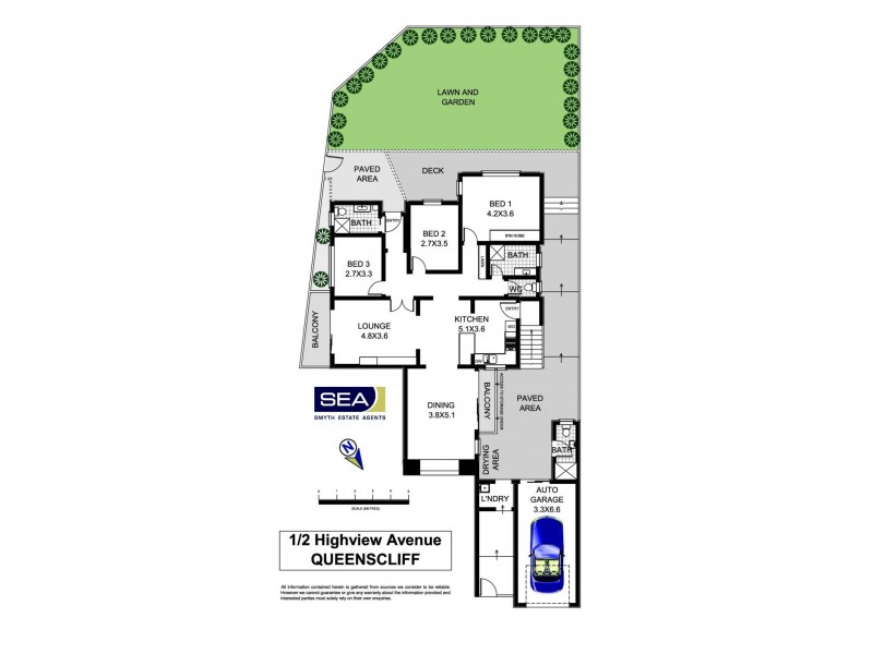 1/2 Highview Avenue, Queenscliff NSW 2096 Floorplan