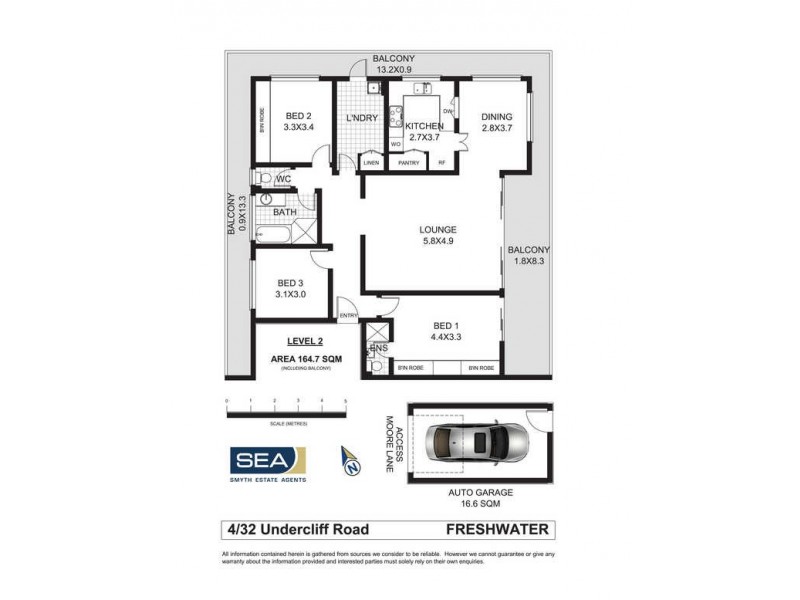 4/32 Undercliff Road, Freshwater NSW 2096 Floorplan
