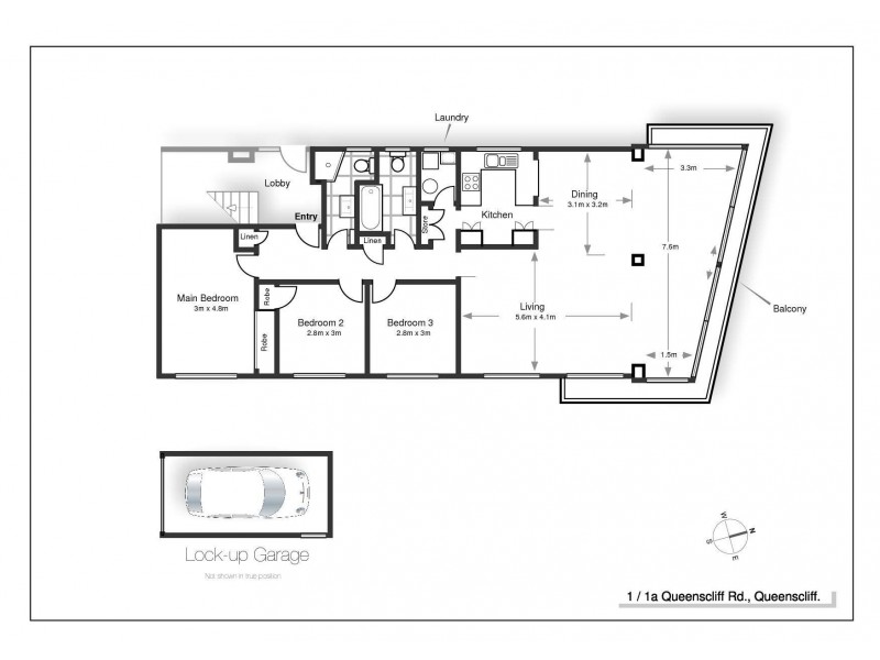1/1a Queenscliff Road, Queenscliff NSW 2096 Floorplan