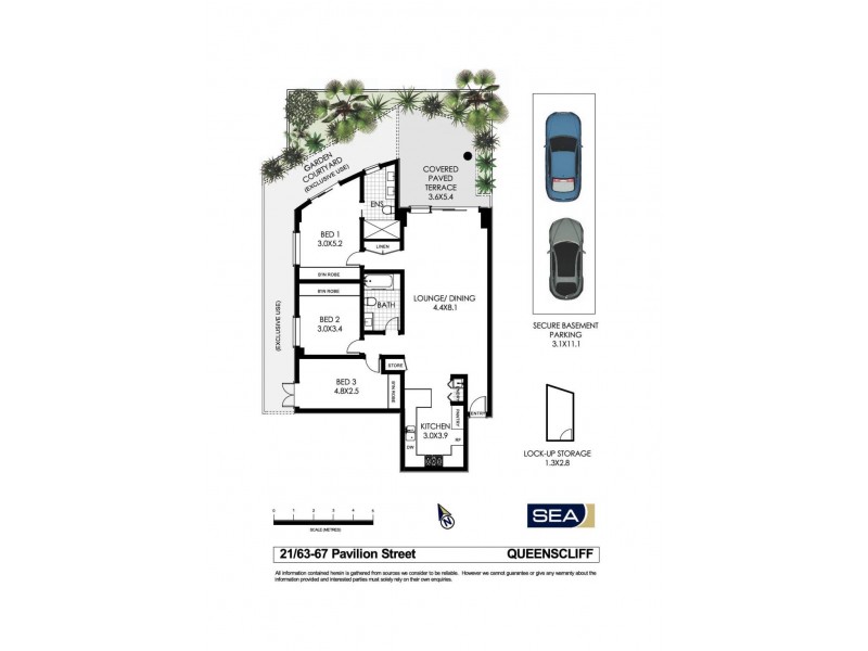 21/63-67 Pavilion (Entry via 28-32 Crown Rd) Street, Queenscliff NSW 2096 Floorplan