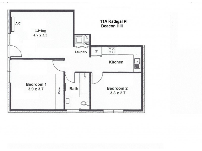 11A Kadigal Place, Beacon Hill NSW 2100 Floorplan