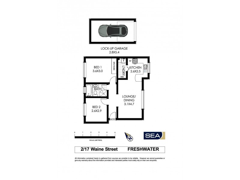 2/17 Waine Street, Freshwater NSW 2096 Floorplan