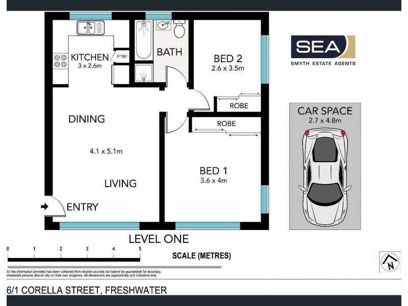 6/1 Corella Street, Freshwater NSW 2096 Floorplan