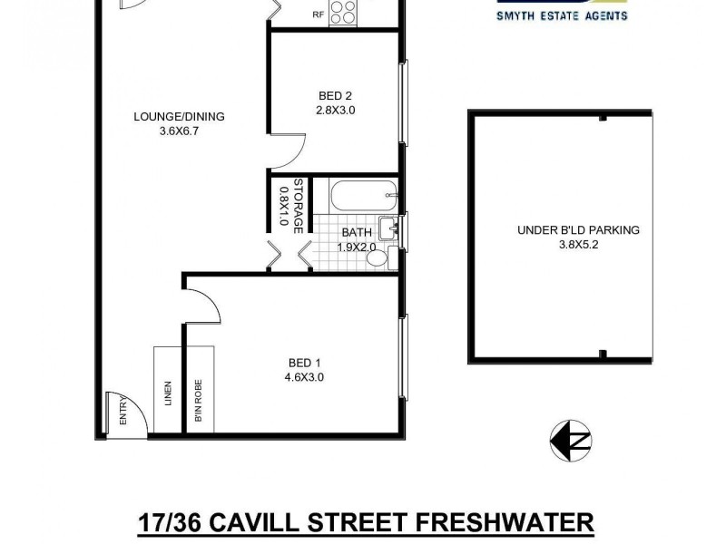 17/36 Cavill Street, Freshwater NSW 2096 Floorplan