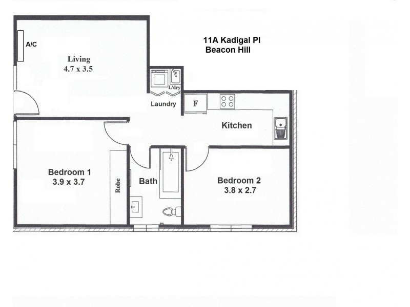 11A Kadigal Place, Beacon Hill NSW 2100 Floorplan