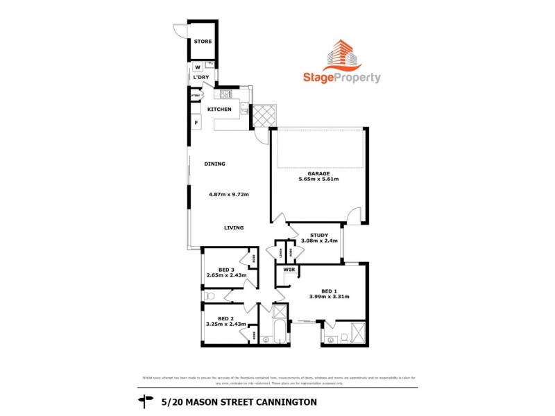 2/20 Mason Street, Cannington WA 6107 Floorplan