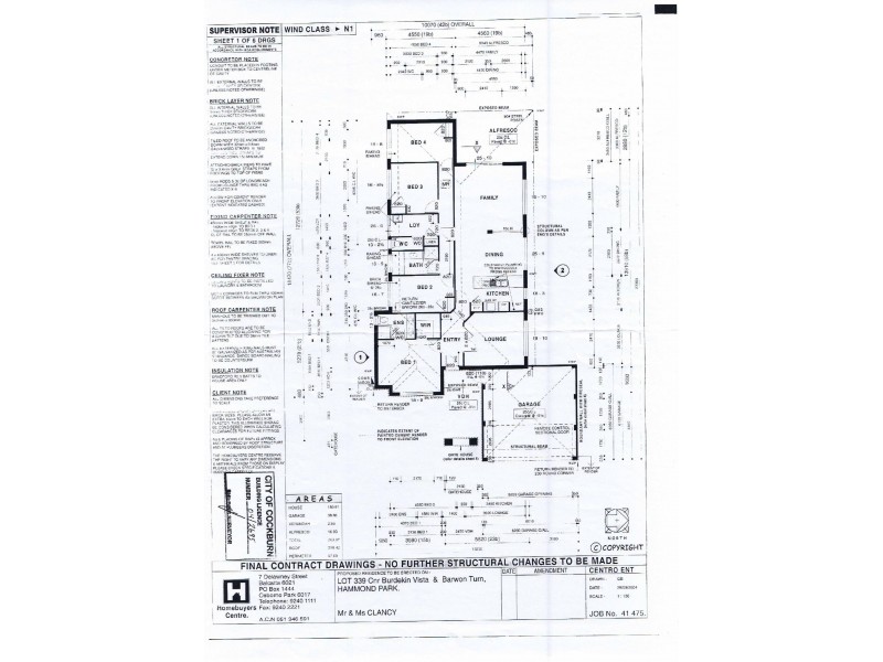 6 Burdekin Vista, Hammond Park WA 6164 Floorplan