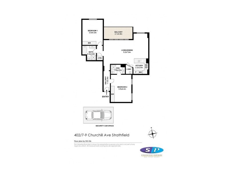 Unit 402/7-9 Churchill Avenue, Strathfield NSW 2135
