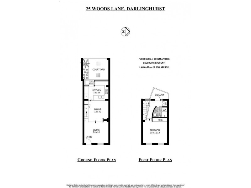 25 Woods Lane, Darlinghurst NSW 2010 Floorplan