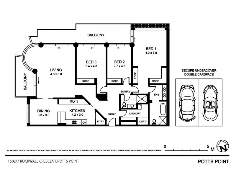 7 Rockwall Crescent, Potts Point NSW 2011 Floorplan
