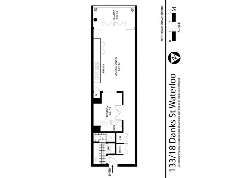 18 Danks Street Street, Waterloo NSW 2017 Floorplan