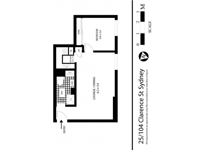 25/104-118 Clarence Street, Sydney NSW 2000 Floorplan