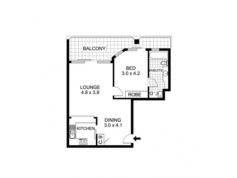 227/57 York Street, Sydney NSW 2000 Floorplan