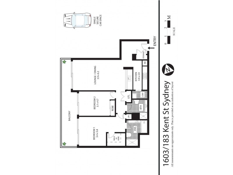 183 Kent Street, Sydney NSW 2000 Floorplan