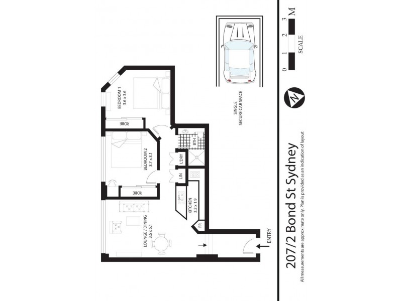 2 Bond Street, Sydney NSW 2000 Floorplan