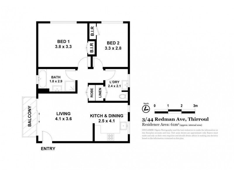3/44 Redman Avenue, Thirroul NSW 2515 Floorplan