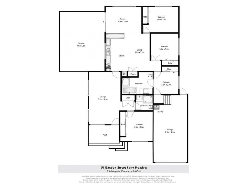54 Bassett Street, Fairy Meadow NSW 2519 Floorplan