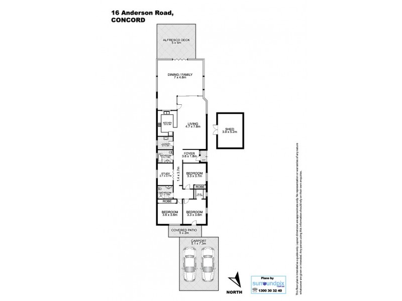 16 Anderson Road, Concord NSW 2137 Floorplan