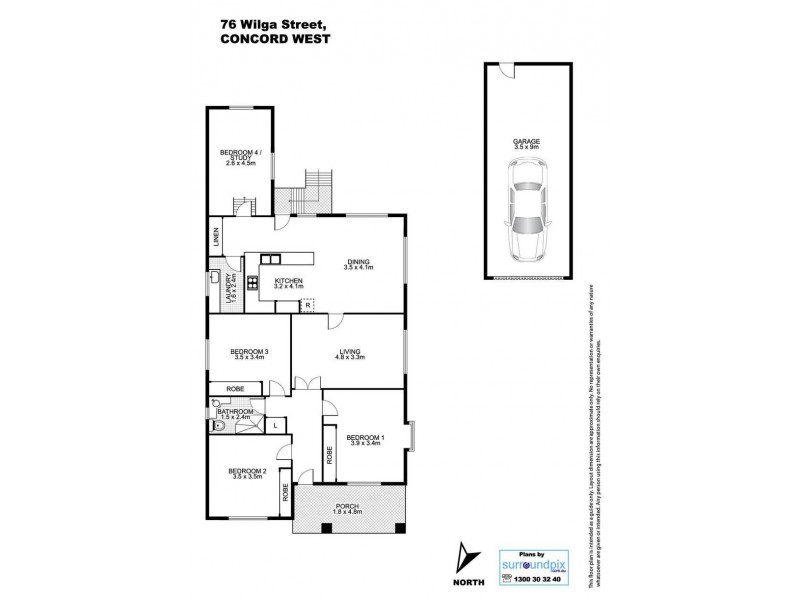 76 Wilga Street, Concord West NSW 2138 Floorplan