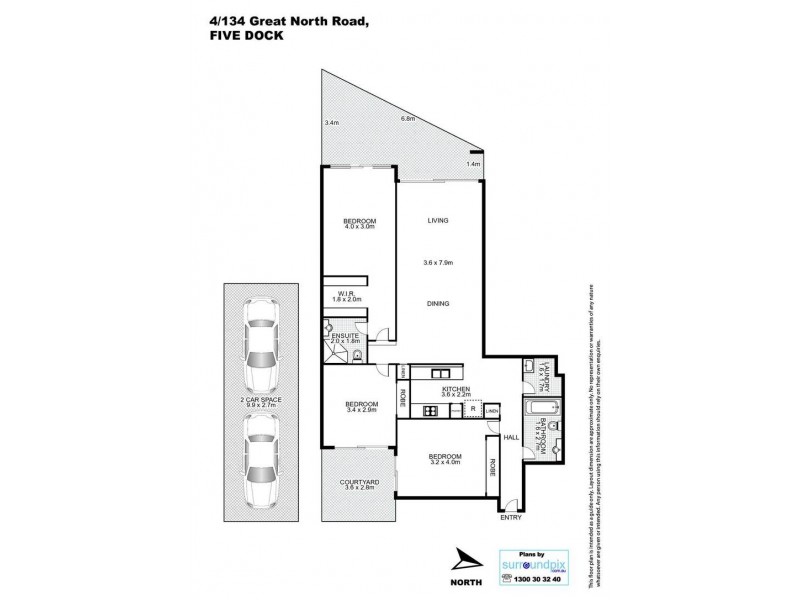 4/134 Great North Road, Five Dock NSW 2046 Floorplan