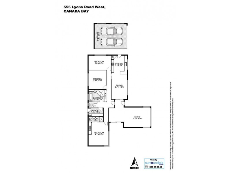 555 Lyons Rd West, Canada Bay NSW 2046 Floorplan