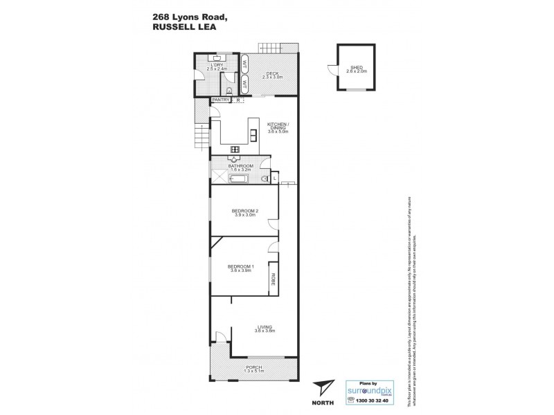 268 Lyons Road, Russell Lea NSW 2046 Floorplan