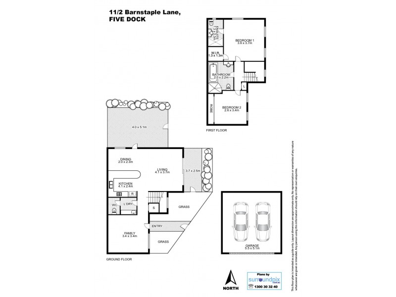 11/2 Barnstaple Lane, Five Dock NSW 2046 Floorplan