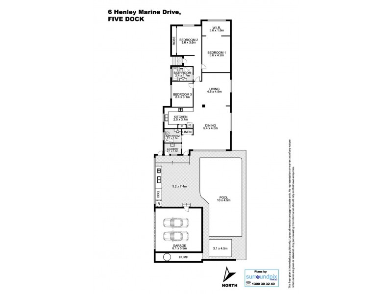 6 Henley Marine Drive, Five Dock NSW 2046 Floorplan