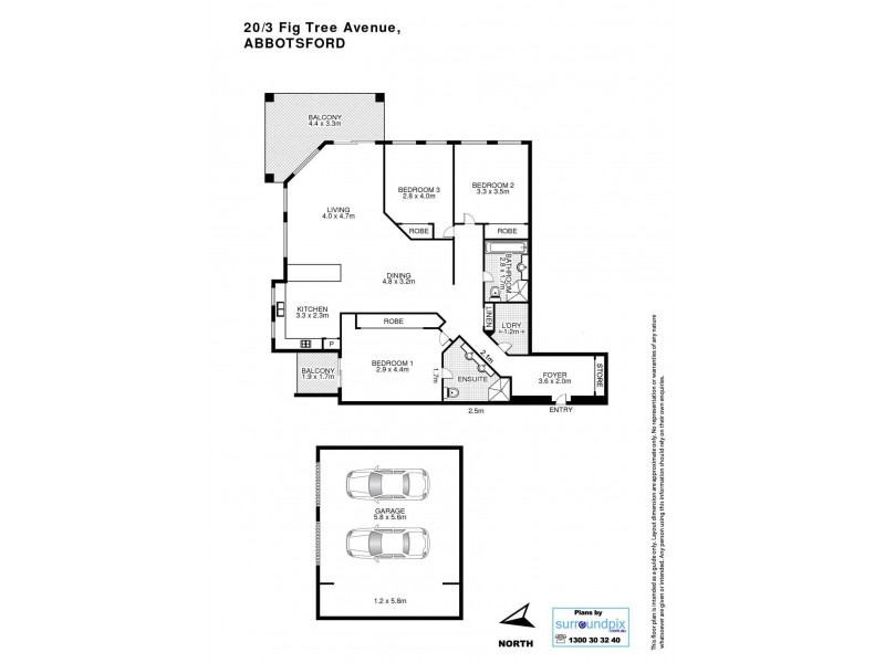 20/3 Fig Tree Avenue, Abbotsford NSW 2046 Floorplan