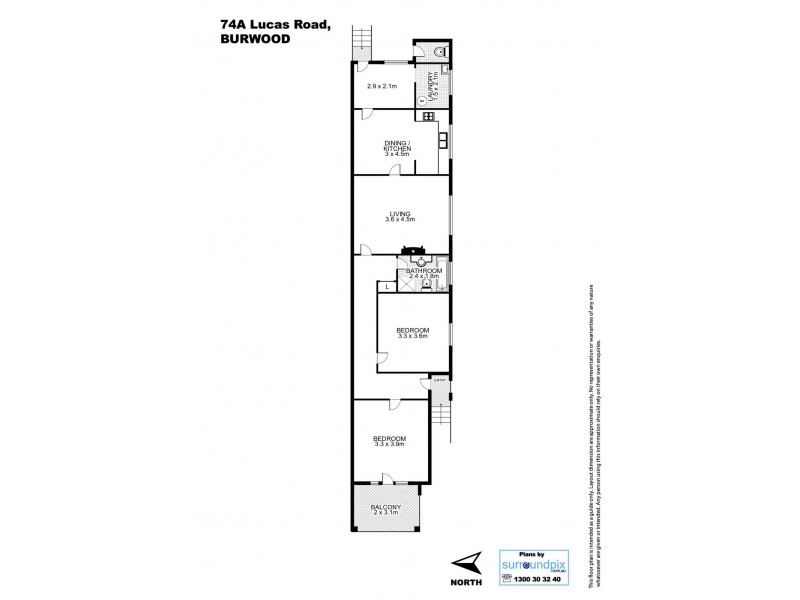 74A Lucas Road, Burwood NSW 2134 Floorplan