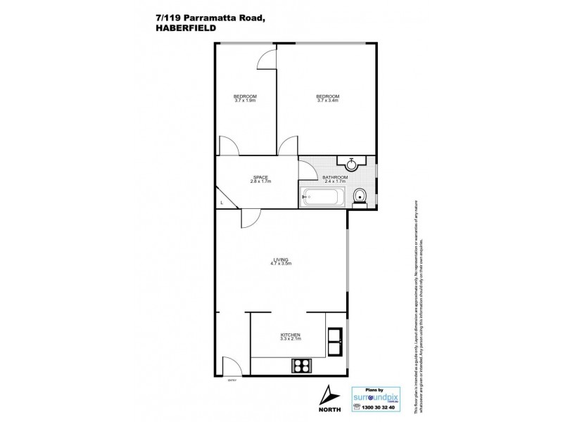 7/119 Parramatta Road, Haberfield NSW 2045 Floorplan
