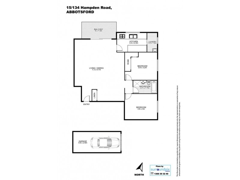 15/134 Hampden Road, Abbotsford NSW 2046 Floorplan