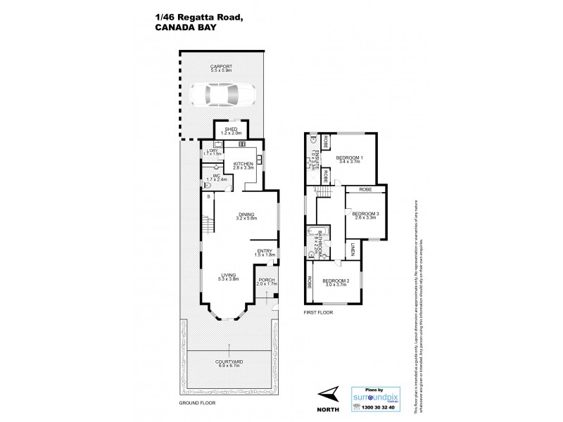 1/46 Regatta Road, Canada Bay NSW 2046 Floorplan