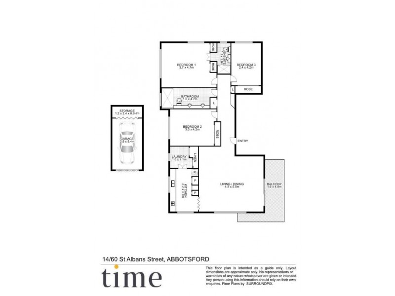 14/60-66 St Albans Street, Abbotsford NSW 2046 Floorplan
