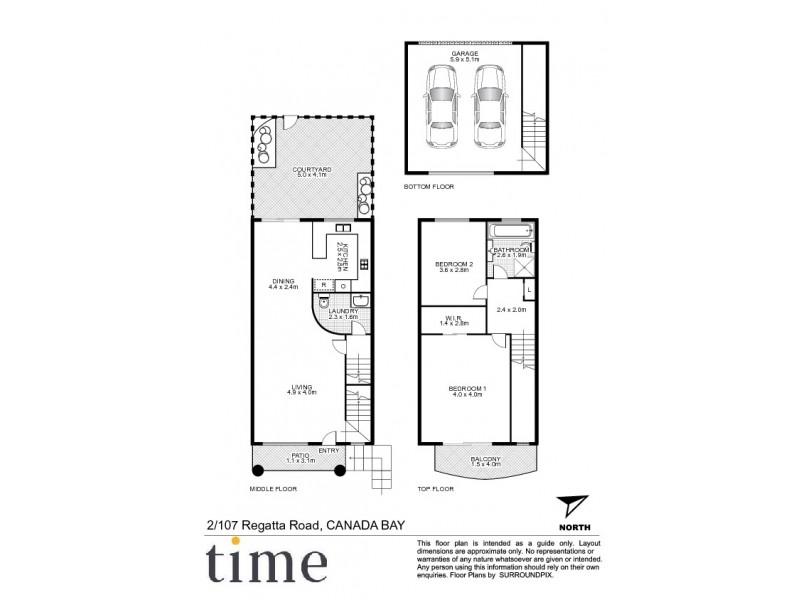2/107 Regatta Road, Canada Bay NSW 2046 Floorplan