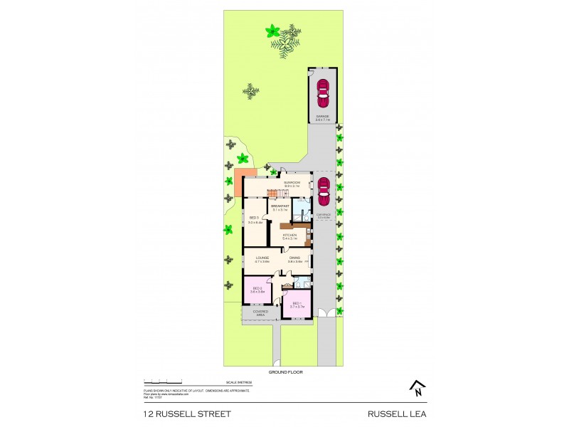 12 Russell Street, Russell Lea NSW 2046 Floorplan