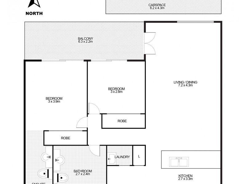 302/3 McKinnon Avenue, Five Dock NSW 2046 Floorplan