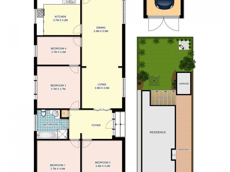 19 Beresford Avenue, Croydon Park NSW 2133 Floorplan