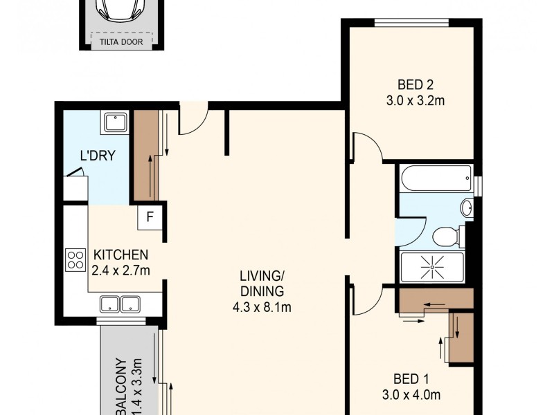 35/8 Bortfield Drive, Chiswick NSW 2046 Floorplan