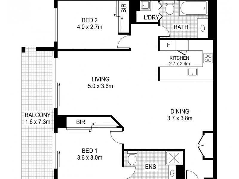 7D/19-21 George Street, North Strathfield NSW 2137 Floorplan