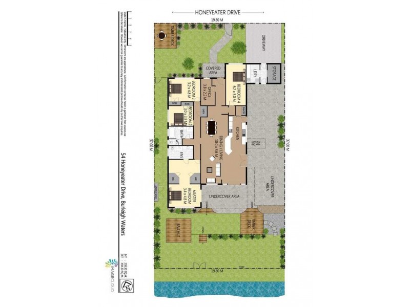 54 Honeyeater Drive, Burleigh Waters QLD 4220 Floorplan