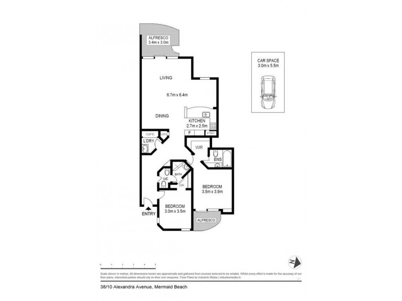38/10 Alexandra Avenue, Mermaid Beach QLD 4218 Floorplan