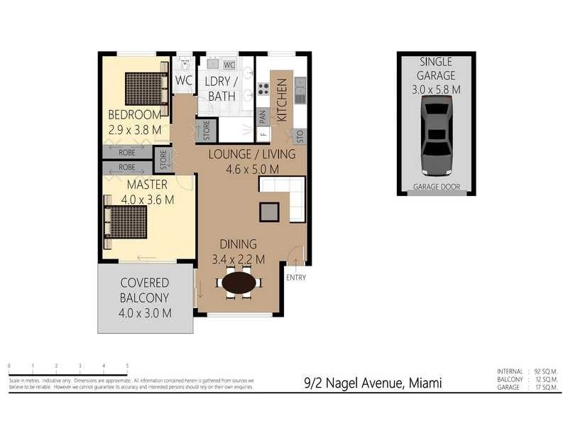9/2 Nagel Avenue, Miami QLD 4220 Floorplan