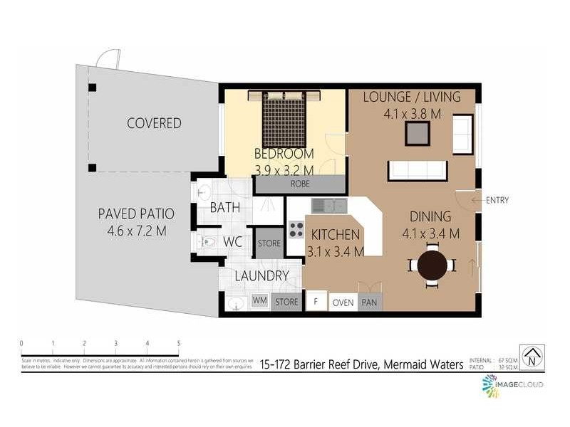 15/172 Barrier Reef Drive, Mermaid Waters QLD 4218 Floorplan