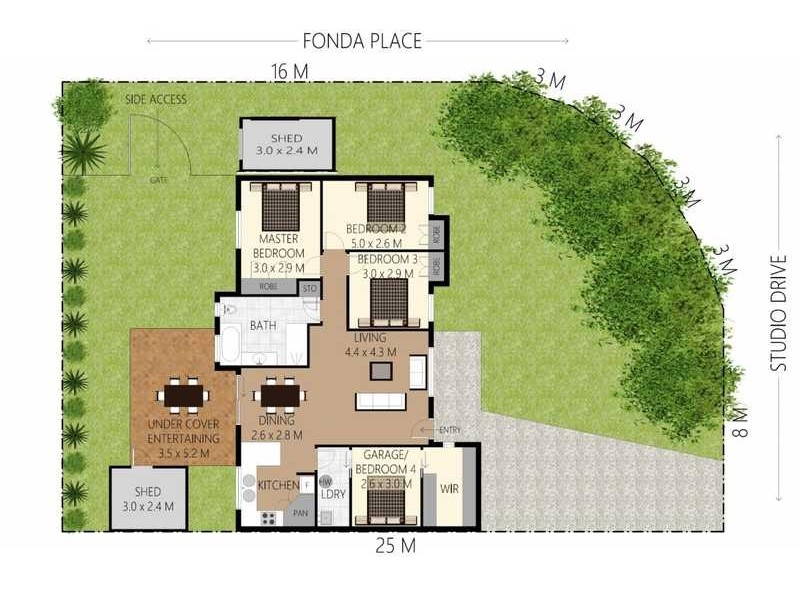 1/28 Studio Drive, Oxenford QLD 4210 Floorplan