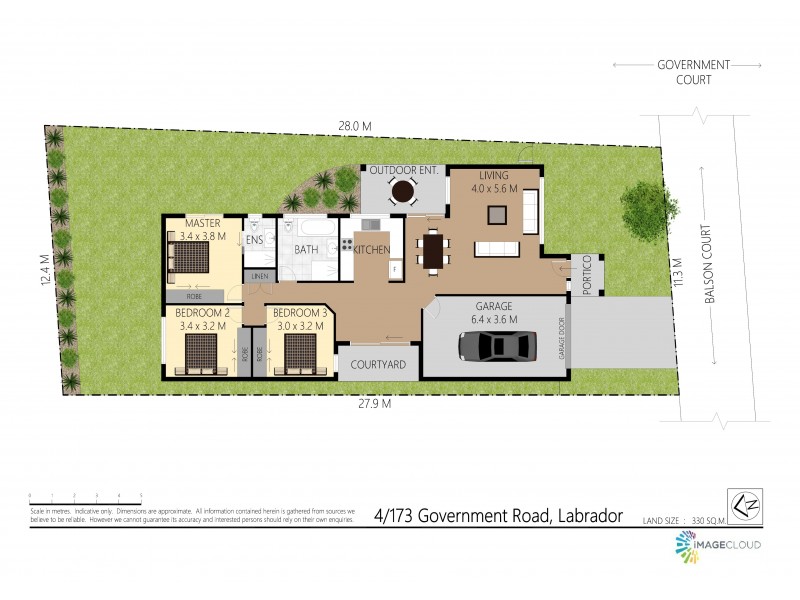 4/173-175 Government Road, Labrador QLD 4215 Floorplan