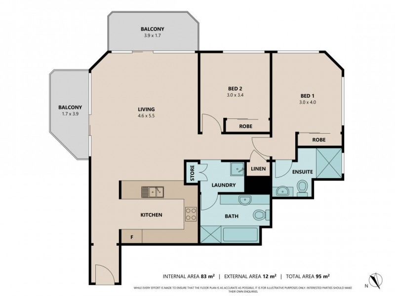 13/67 Albatross Avenue, Mermaid Beach QLD 4218 Floorplan
