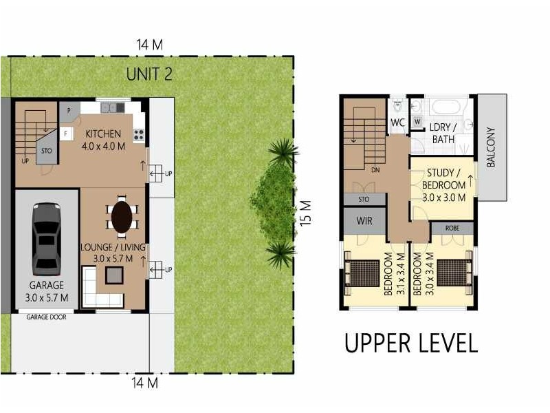 2/2 Albion Avenue, Miami QLD 4220 Floorplan